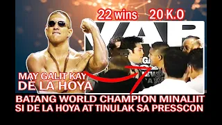 OSCAR DE LA HOYA MINALIIT AT TINULAK NG ISANG BATANG CHAMPION |  DE LA HOYA  ROMESBAK SA LABAN