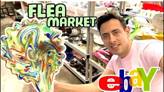SHOP with ME ~ Flea Market! AMAZING FINDS! Sourcing Thrifting to RESELL ON eBay PROFIT