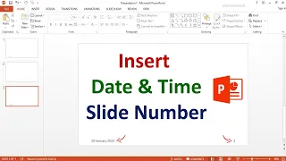 How to Insert Automatic Date & Time and Slide Number In PowerPoint