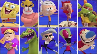 Nickelodeon All-Star Brawl - All Characters Winning & Losing Animations