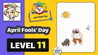 Brain Find April Fools' Day Level 11 He loves Ice Cream Walkthrough