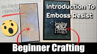 How to use the emboss resist techniques for card backgrounds | 3 different ways and effects.