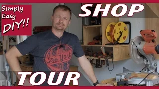 2 Car Garage Woodworking Shop Tour - Simply Easy DIY