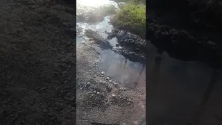 Прорыв водопроводной трубы в г.Назрани на перекрестке ул.Мира и Кунаева.