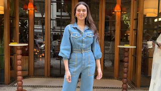 Heeramandi Actress Aditi Rao Hydari Spotted Outside Restaurant In Bandra