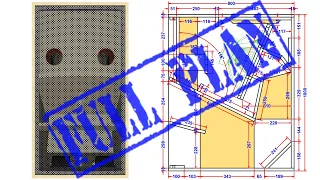 DIY Speaker Box Plan Single 18"  [Full Plan Detail] | Horn and Reflex Loaded Subwoofer