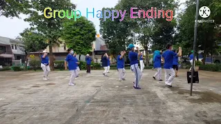 New Jambalaya, Beginner level line dance, Demo Happy Ending