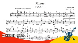 Minuet, L. Boccherini | Suzuki Book 2 | Violin Sheet Music [ Partitura para Violino ]
