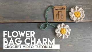 Crochet Flower Bag Tag