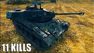 ЧЕРНЫЙ БУЛЬДОГ leKpz M 41 90 mm GF 🌟 11 ФРАГОВ 🌟 World of Tanks лучший бой на прем лт 8 уровня