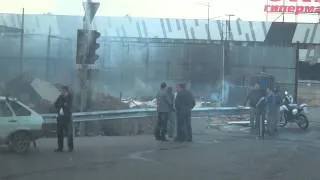 пожар на строительном рынке, Пятницкое шоссе