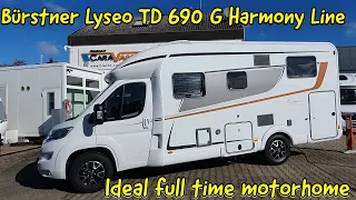 A full time motorhome tour. Burstner Lyseo TD690G Harmony Line