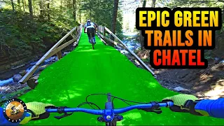 Blasting down the Epic Green Trails at Chatel Bike Park