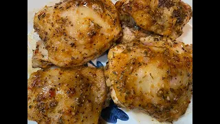 Italian Oven Baked Chicken Thighs