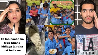 19 Lac School Students Eating free food in India 🇮🇳 | Pakistani Reaction | Magisco Reaction