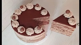 CHOCOLATE MILK GIRL CAKE WITH VARNISH CREAM. Best recipe from Germany. MilchmädchenTorte