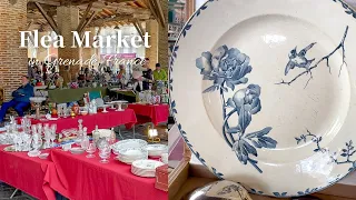 Beautiful Flea Market in France | Antique furniture and Decorations/ Antique tableware / thrifting