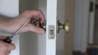 How to remove an old 1950's brass door knob with Joe Russell