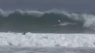 MALIBU SURFING HURRICANE MARIE BIG WEDNESDAY 8-27-2014