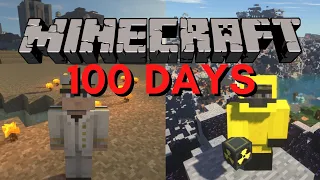 I Survived 100 Days in a NUCLEAR WASTELAND / NUCLEAR BUNKER in Minecraft Hardcore