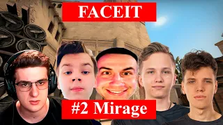 FACEIT! Evelone, M0nesy, aunkere, Strogo, Lix карта Mirage | CS GO