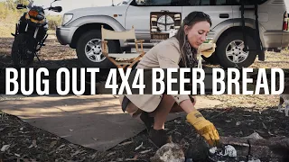 BUG OUT 4X4 BEER BREAD | How to bake a camp beer bread