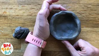 Easy Pumpkin Pinch Pot for Thanksgiving - DIY Air Drying Clay Projects for Kids