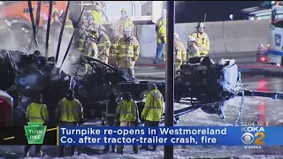 Turnpike Reopens After Tractor Trailer Crash Shut It Down For Hours