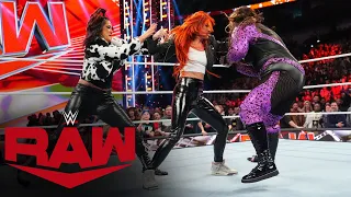 Becky Lynch, Bayley and Nia Jax get into a pre-Royal Rumble scuffle: Raw highlights, Jan. 22, 2024