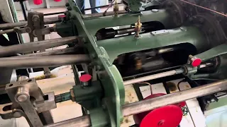 The inner workings of a paddle steamer, wheel and engine. Pevencey on the Murray River.