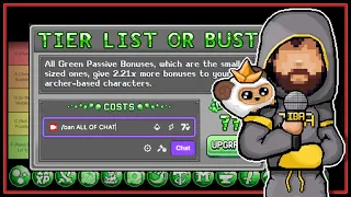 Green Alchemy Bubble Tier List Chat Gets BANNED | Stream Vods | IdleOn