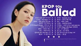 [Ballad Kpop 90s] 90년대 최고의 발라드곡 모음 - 휴식과 공부를 위한 무드송 50곡 -  거미、크러쉬、찬열、펀치、로꼬、첸, 백현、에일리、백예린