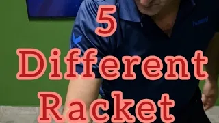 5 Different Racket Designs - Table Tennis