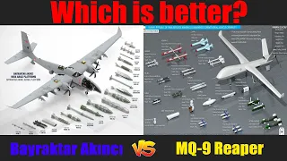 Bayraktar Akıncı vs MQ-9 Reaper | Turkish Vs America's Military Drone | TechnoBot