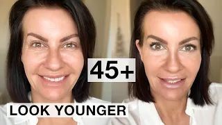 LOOK YOUNGER WITH MAKEUP TIPS  I 10-Min Routine Over 40