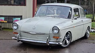 Slammed VW Notchback at House of Ghia (1/2)