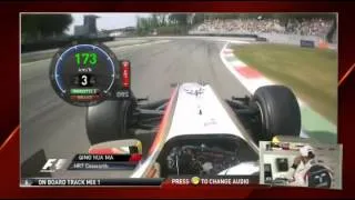 F1 2012 - R12 - Ma Qing Hua onboard Monza FP1