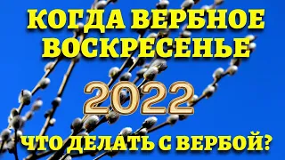 ВЕРБНОЕ ВОСКРЕСЕНЬЕ 2022. КАКОГО ЧИСЛА, приметы, традиции. ЧТО ДЕЛАТЬ С ВЕРБОЙ В ВЕРБНОЕ ВОСКРЕСЕНЬЕ