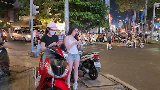 Vietnam Walking Tour , Ho Chi Minh city at night is so beautiful | Vietnam Night Life 2024