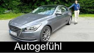 New Hyundai Genesis luxury sedan FULL REVIEW test driven 2016 - Autogefühl