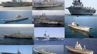 Aircraft carriers by countries. A detail comparison of Top countries.