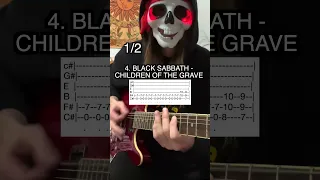 5 Spooky Guitar Riffs 👻 (With Tabs)