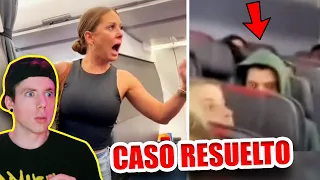 MUJER se BAJA de AVION porque ASEGURA que un pasajero NO ES REAL