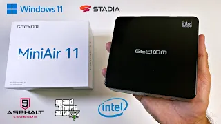 GEEKOM MiniAir 11 Mini PC Review - Windows 11 PRO - 4K 60 - UNDER £250 - Any Good?