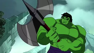 Avanjer Earths Mightiest Heroes Hulk fight seen