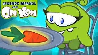 Aprende Español con Om Nom | Om Nom hace comida para Om Nelly ¡Descubre lo que le gustará!