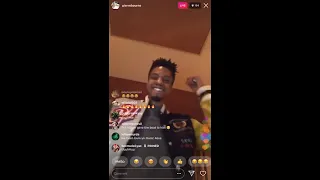 Pi'erre Bourne on Instagram live playing beats , unreleased sosshouse , and TLOP5 throwaways