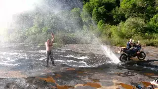 KTM 990 Adventure bush shower!