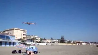 Canadair CL-415 over Scauri Beach