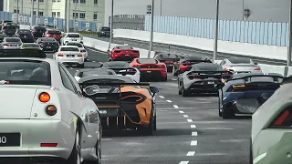 BIGGEST CAR CONVOY IN MALAYSIA WITH OVER 200+ SUPERCARS, JDMs!!! #part1